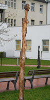 Grashalm, 2006, 300cm hoch, Pappelholz